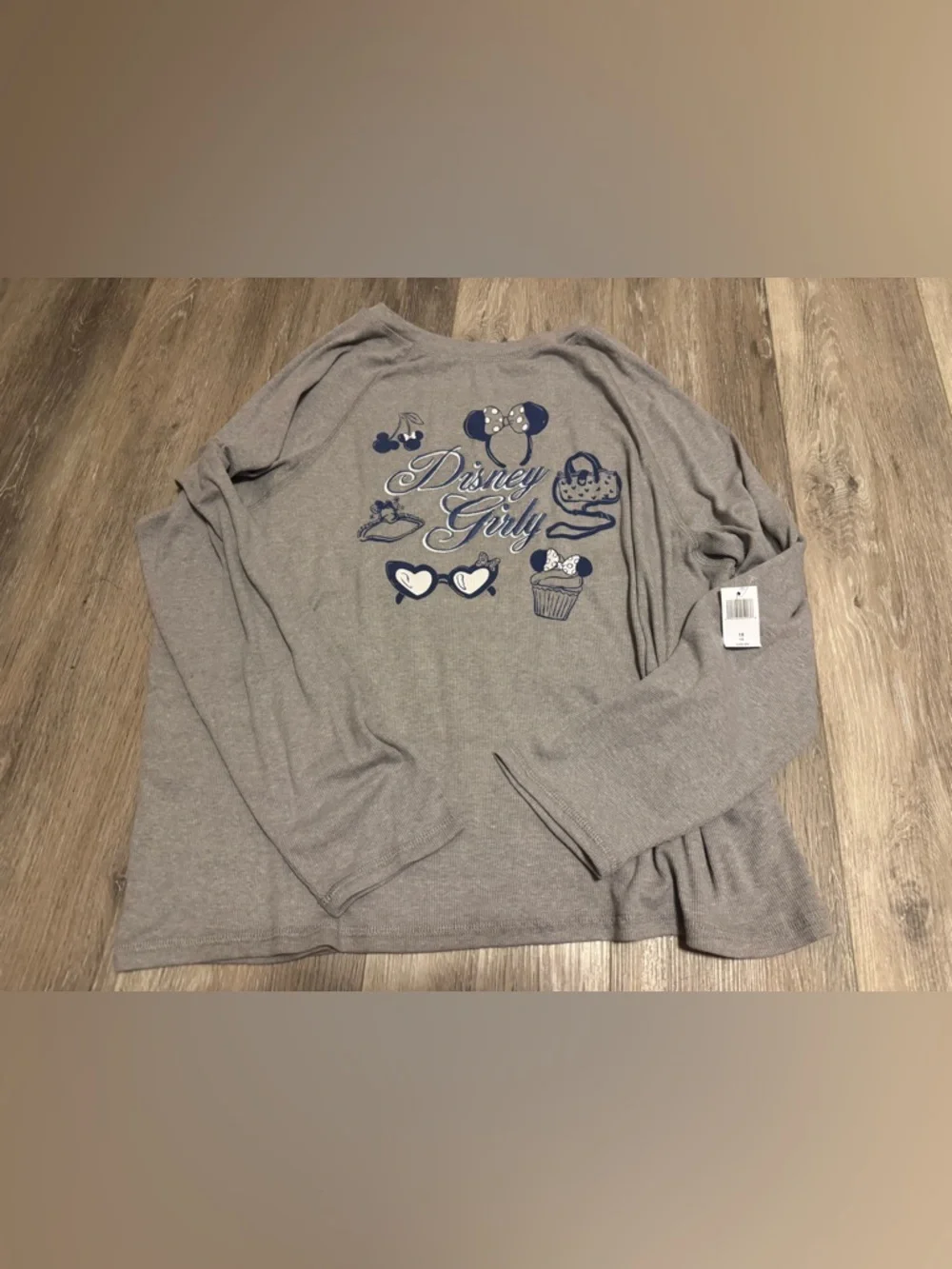 Disney Parks Disney Girly Long Sleeve Shirt 1X NWT - Picture 1 of 6